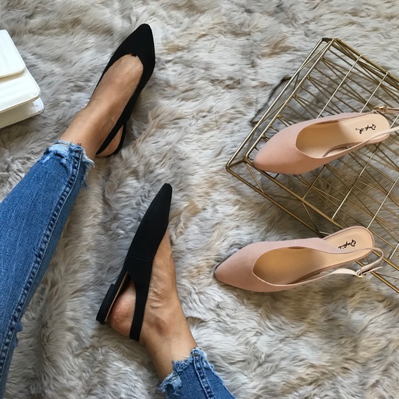 🆕Black Slingback Ballerina Flats - Picture 2 of 6